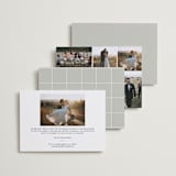 "Modern offset" - Wedding Announcements in Cream by Stacey Meacham - Back of Card