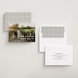 "Modern offset" - Wedding Announcements in Cream by Stacey Meacham - Assembled