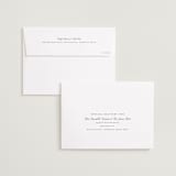 "Minimalism" - Wedding Announcements in Ivory by Shannon Chen of Four Wet Feet Studio - FREE Recipient Addressing