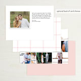 "Sealed with a Kiss" - Wedding Announcements in Blush by Hudson meet Rose - Back of Card