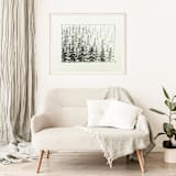 "Pine Forest" - Limited Edition Fine Art Print in black by Dana Williamowsky