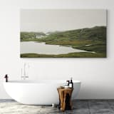 "Highland Coast 80 x 45" - Limited Edition Fine Art Print in green by Kamala Nahas