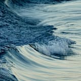 "Flowing, canvas" - Limited Edition Fine Art Print in blue by Sea and Sky