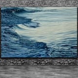 "Flowing, canvas" - Limited Edition Fine Art Print in blue by Sea and Sky