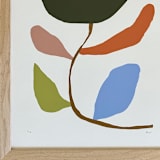 "Wildflower Green" - Limited Edition Fine Art Print in green by Kelly Watkins