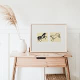 "Jumping Horse" - Limited Edition Fine Art Print in multicolorassorted-colors by Dana Williamowsky