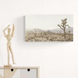"Mojave 1 - 16"x 9"" - Limited Edition Fine Art Print in beige by Kamala Nahas
