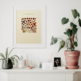 "Albers Leaves #1 Fall Gathering" - Limited Edition Fine Art Print in multicolorassorted-colors by Dana Williamowsky