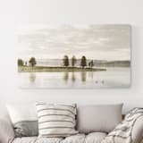 "Misty Lake 2 - 64" x 36"" - Limited Edition Fine Art Print in green by Kamala Nahas
