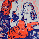 "Limited Edition Risography Art Print London 6" - Limited Edition Fine Art Print in multicolor by Alexandra Dzh