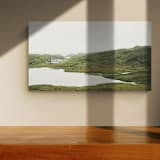 "Highland Coast 16 x 9" - Limited Edition Fine Art Print in green by Kamala Nahas