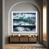 "Current Situation" - Limited Edition Fine Art Print in blue by Catherine Hartigan