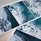 "Current Situation" - Limited Edition Fine Art Print in blue by Catherine Hartigan