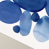 "Watercolor Stones 01" - Limited Edition Fine Art Print in blue by Danushka Abeygoda