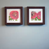"Garden Sketch Peony II" - Limited Edition Fine Art Print in pink by Janie Allen