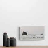 "North Coast 1 - 16" x 9"" - Limited Edition Fine Art Print in gray by Kamala Nahas