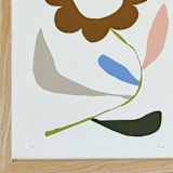 "Wildflower Orange" - Limited Edition Fine Art Print in orange by Kelly Watkins