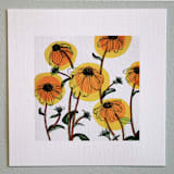 "Garden Sketch Brown-eyed Susan" - Limited Edition Fine Art Print in yellow by Janie Allen