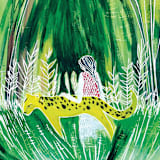 "Jungle Mate" - Limited Edition Fine Art Print in green by Sarah Fitzgerald