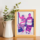 "Limited Edition Risography Art Print London 3" - Limited Edition Fine Art Print in multicolor by Alexandra Dzh