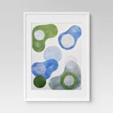 "Rounded Geos" - Limited Edition Fine Art Print in green by Sarah Sczepanski