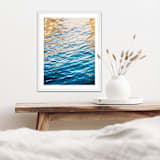 "Lumen Tides" - Limited Edition Fine Art Print in blue by Catherine Hartigan