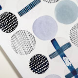 "Patterns of Connection" - Limited Edition Fine Art Print in blue by Danushka Abeygoda