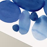 "Watercolor Stones 01" - Limited Edition Fine Art Print in blue by Danushka Abeygoda
