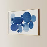 "Watercolor Stones 01" - Limited Edition Fine Art Print in blue by Danushka Abeygoda