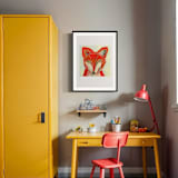 "Friendly Fox" - Limited Edition Fine Art Print in orange by Sarah Fitzgerald
