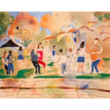 "Dancers in Lisbon" - Limited Edition Fine Art Print in multicolorassorted-colors by Suzanna Toole