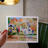 "Dancers in Lisbon" - Limited Edition Fine Art Print in multicolorassorted-colors by Suzanna Toole