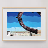 "Marfa Days 1" - Limited Edition Fine Art Print in blue by Stephanie C Martinez