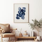 "Indigo Pools" - Limited Edition Fine Art Print in blue by Danushka Abeygoda