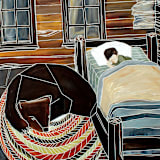 "Sweet Dreams" - Limited Edition Fine Art Print in brown by Sarah Fitzgerald
