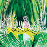 "Jungle Mate" - Limited Edition Fine Art Print in green by Sarah Fitzgerald