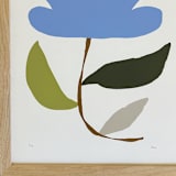 "Wildflower Blue" - Marketplace Art Prints in blue by Kelly Watkins