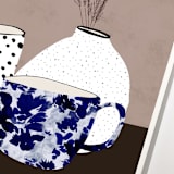 "Common Ground I & II" - Marketplace Art Prints in multicolor by Danushka Abeygoda