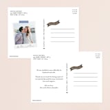 "Fireflies" - Wedding Announcements in Zuni Brown by Paige Rothhaar - Back of Card Options
