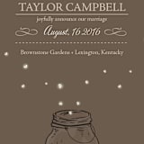"Fireflies" - Wedding Announcements in Zuni Brown by Paige Rothhaar - Detail
