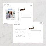 "Celebration" - Wedding Announcements in Mocha by Milkmaid Press - Back of Card Options