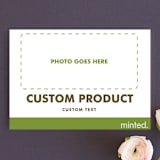 "Landscape Custom" - Wedding Announcements in Charcoal by Minted - Front