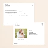"Offbeat" - Wedding Announcements in Noir by Kimberly FitzSimons - Back of Card Options