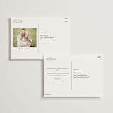 "Signature names" - Wedding Announcements in Pencil by Stacey Meacham - Back of Card Options