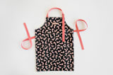 "Assorted Candy Canes" - Apron in Black by Hooray Creative - Overview