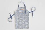 "Dashed Stripes" - Apron in Denim by Alethea and Ruth - Personalizable Apron