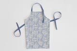 "Dashed Stripes" - Apron in Denim by Alethea and Ruth - Apron without personalization