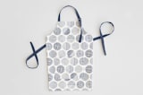 "Minimalist circles" - Apron in Navy by Sabrin Deirani - Apron without personalization