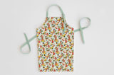 "Field of Florals" - Apron in Scarlet by Kelsey Carlson - Personalizable Apron