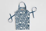 "Winter Woodland" - Apron in Navy by Kristen Knechtel - Personalizable Apron